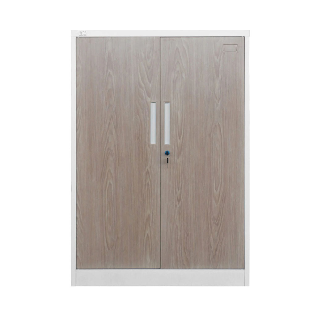 Метален шкаф RFG 900/400/1300 кехлибарен дъб-бяло